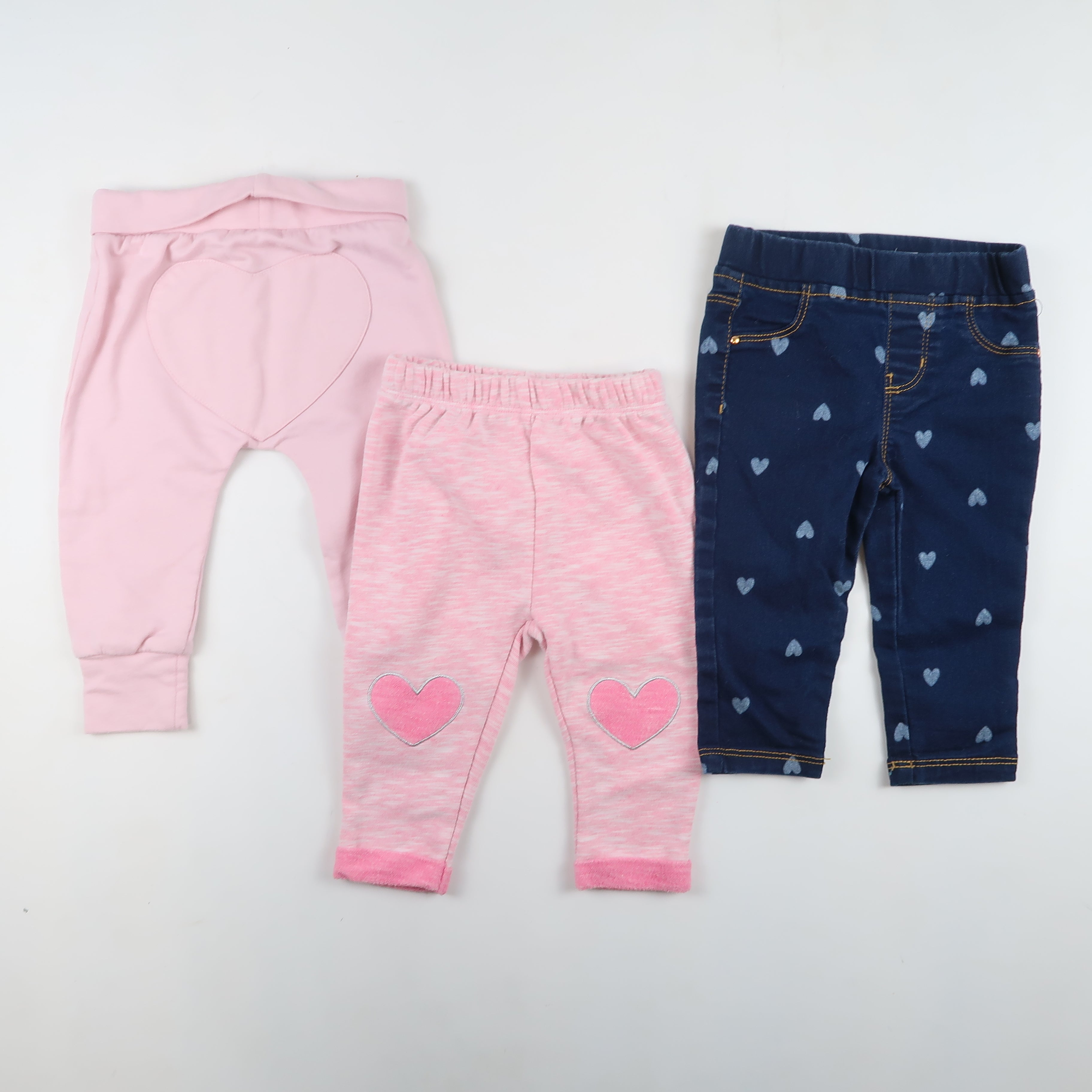 Mixed Brands - Heart Pants Set (6-12M)