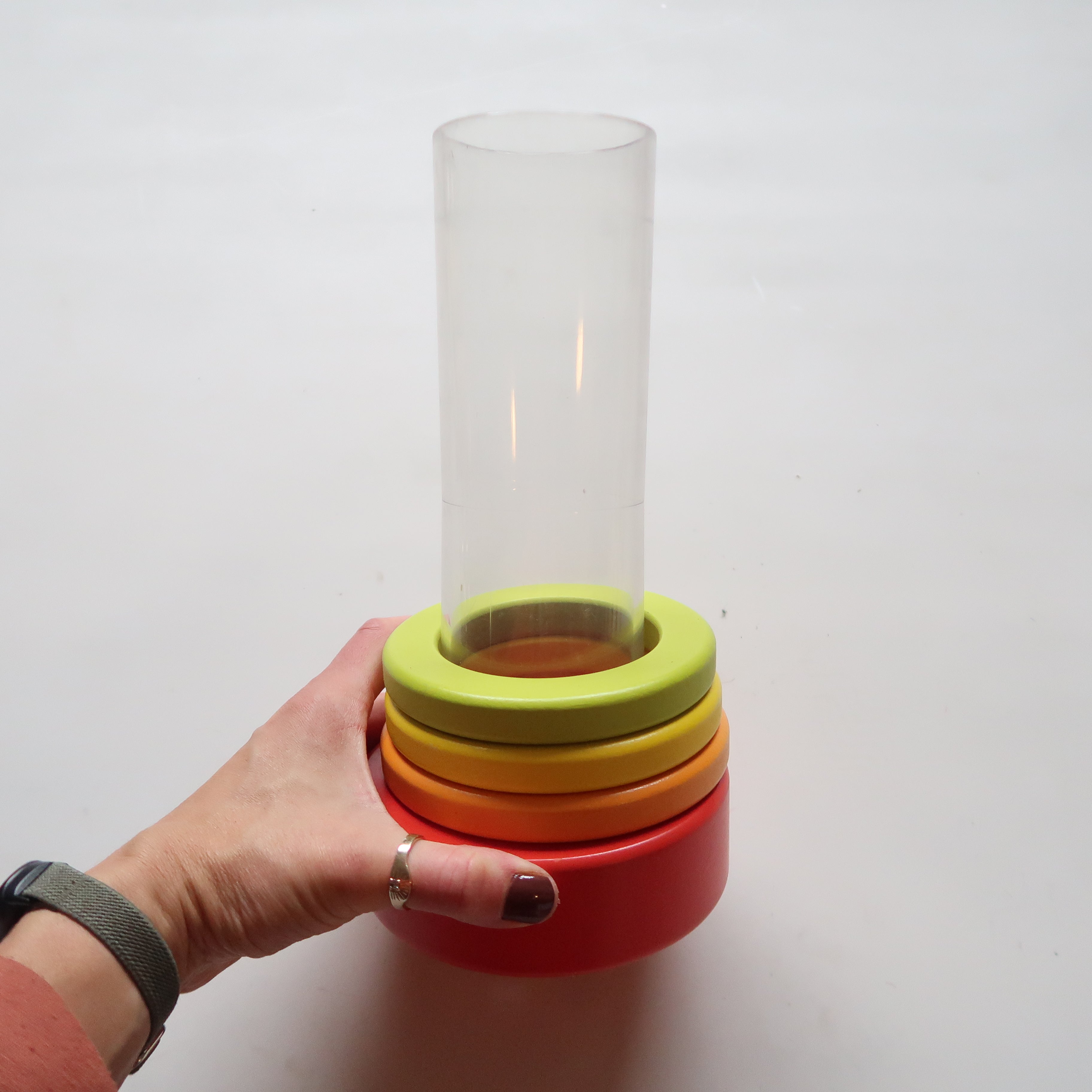 Lovevery - Clear Tube with Stacking Rings