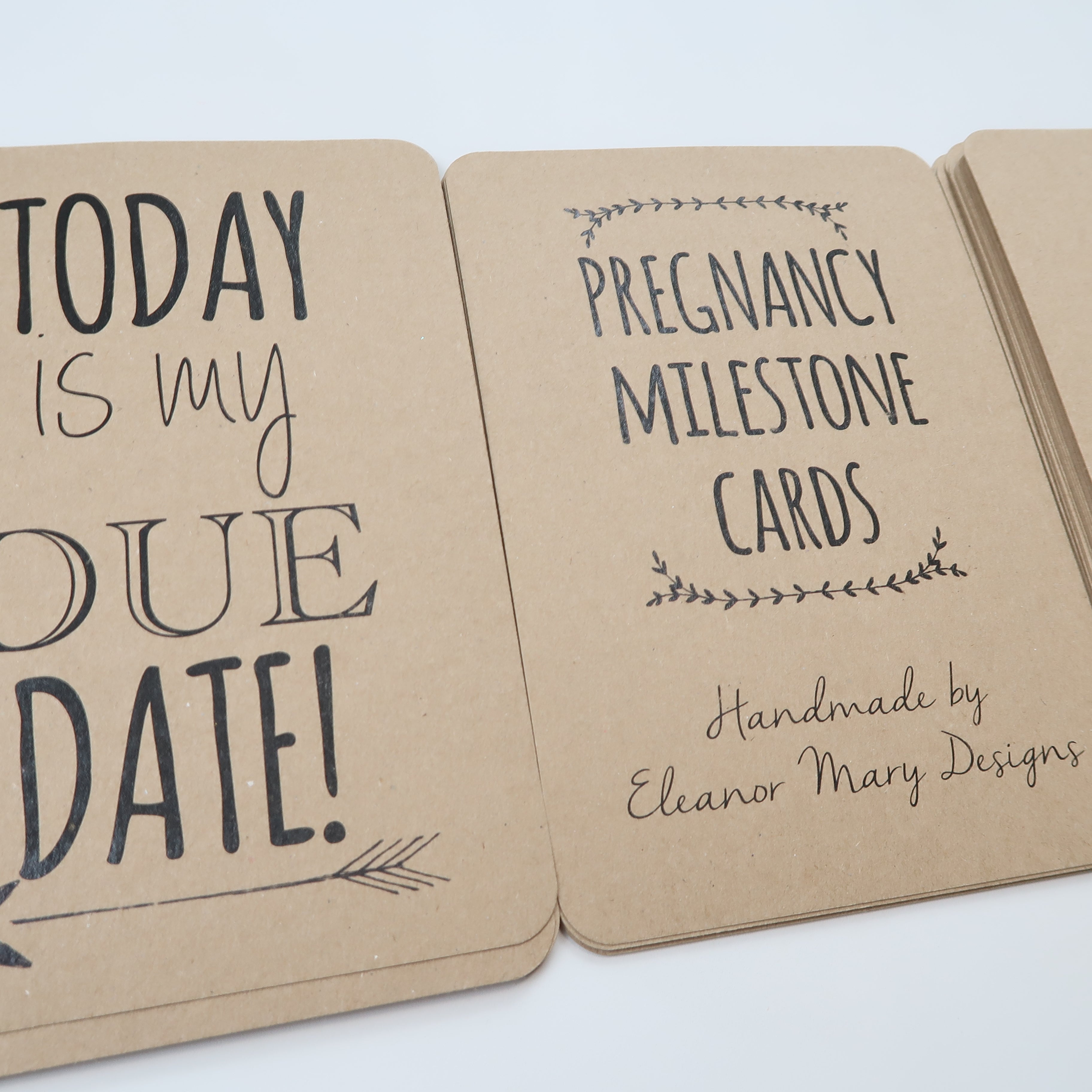 Eleanor Mary Designs - Pregnancy Milestone Cards
