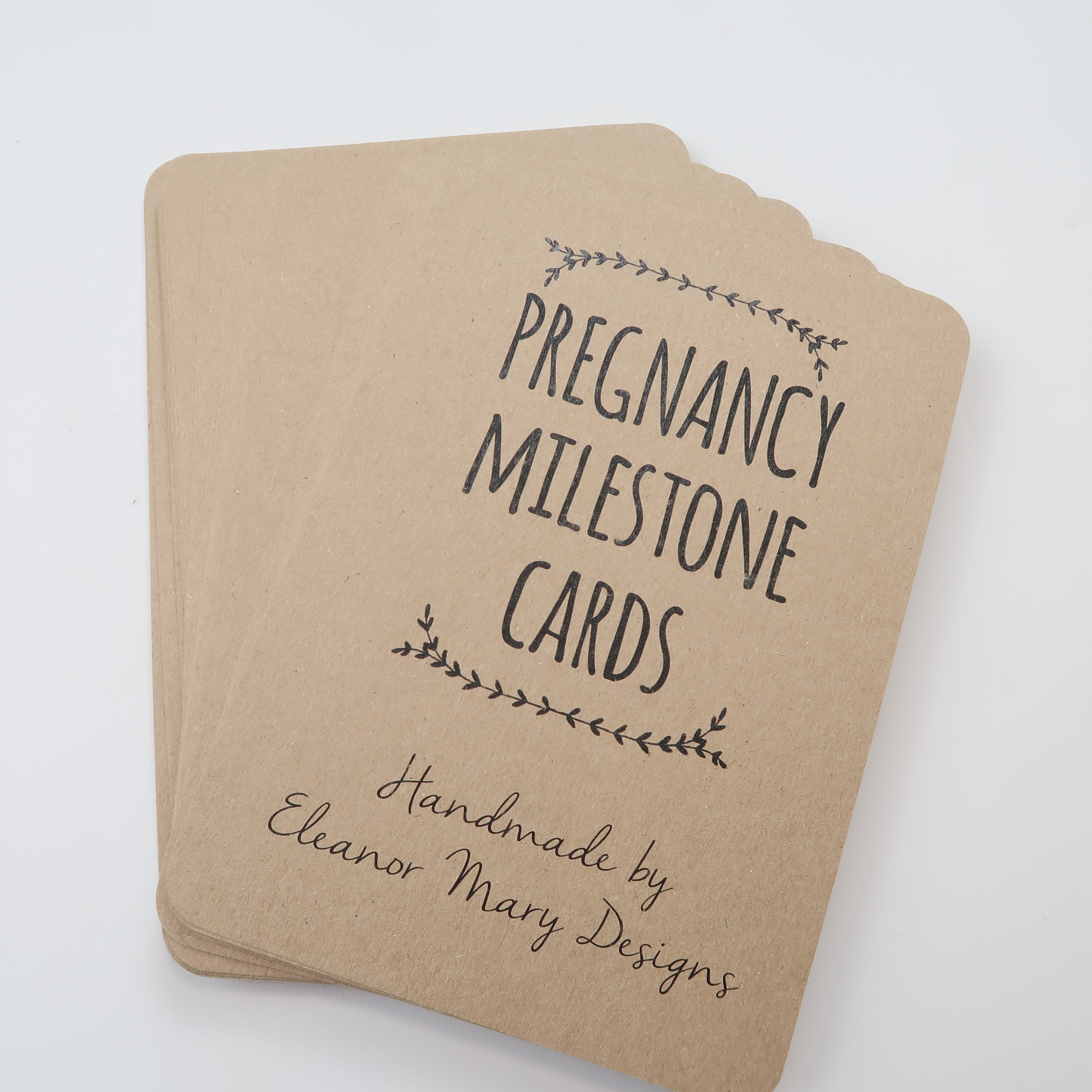 Eleanor Mary Designs - Pregnancy Milestone Cards
