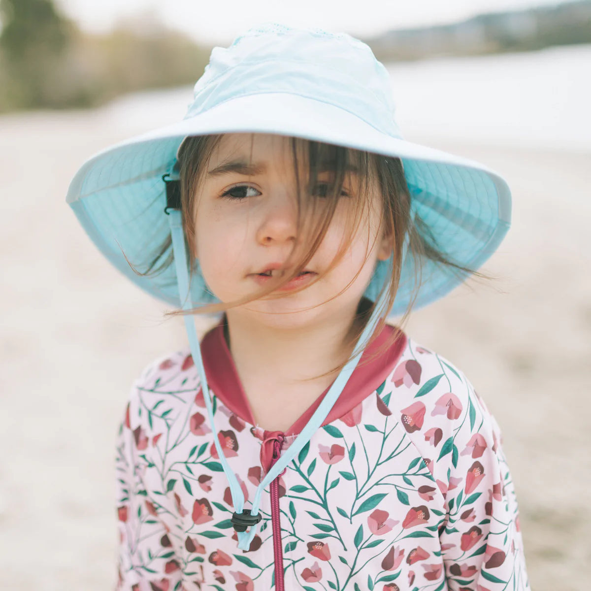 Honeysuckle Swim Co - Bucket Sunhat (Blue)