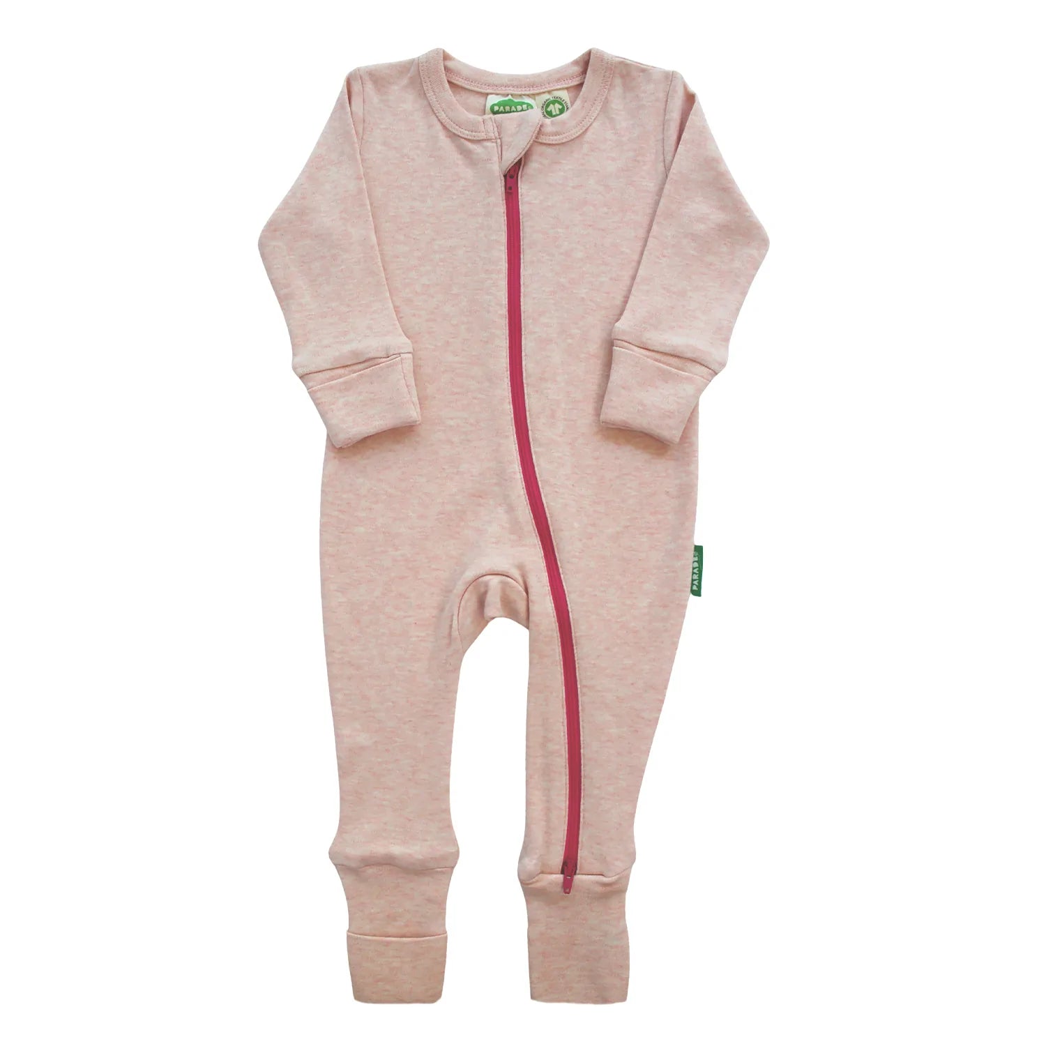 Parade Organics - Zip Romper (Melange Super Soft)