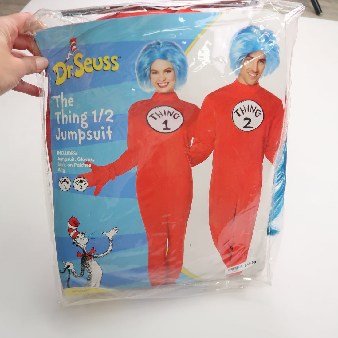 Dr Seuss - Thing 1/Thing 2 Costume (Adult Small/Medium)