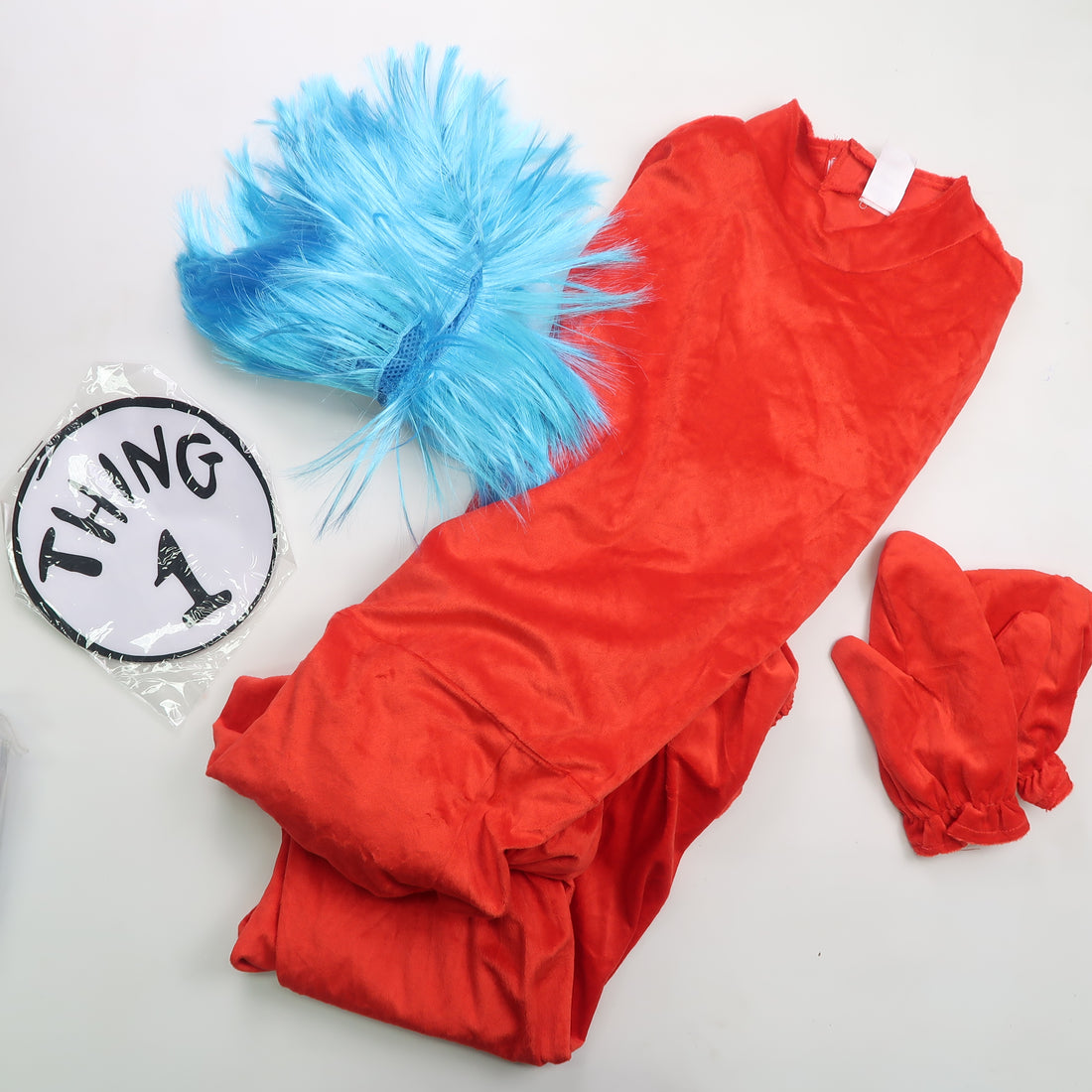 Dr Seuss - Thing 1/Thing 2 Costume (Adult Small/Medium)