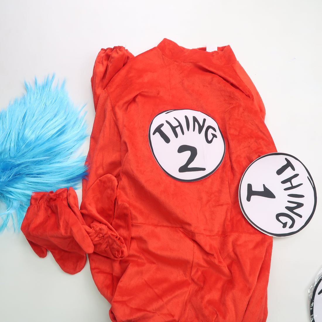 Dr Seuss - Thing 1/Thing 2 Costume (Adult Small/Medium)