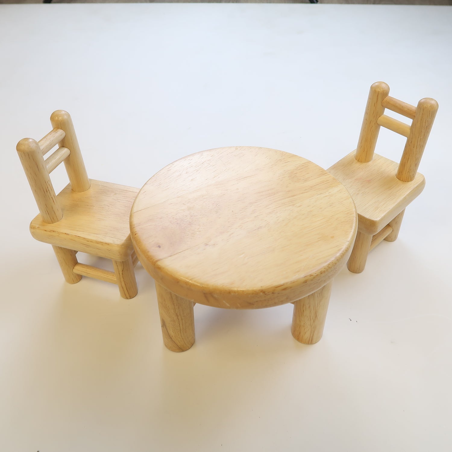 Wooden Barbie Table &amp; Chairs