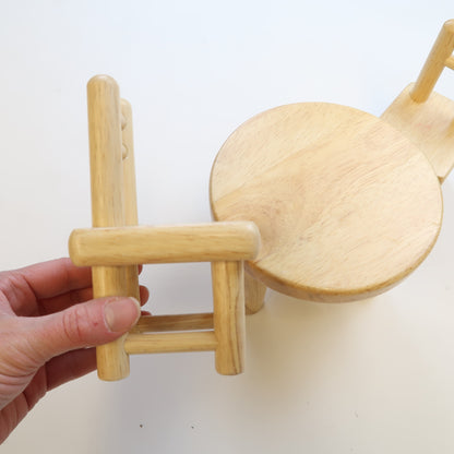 Wooden Barbie Table &amp; Chairs
