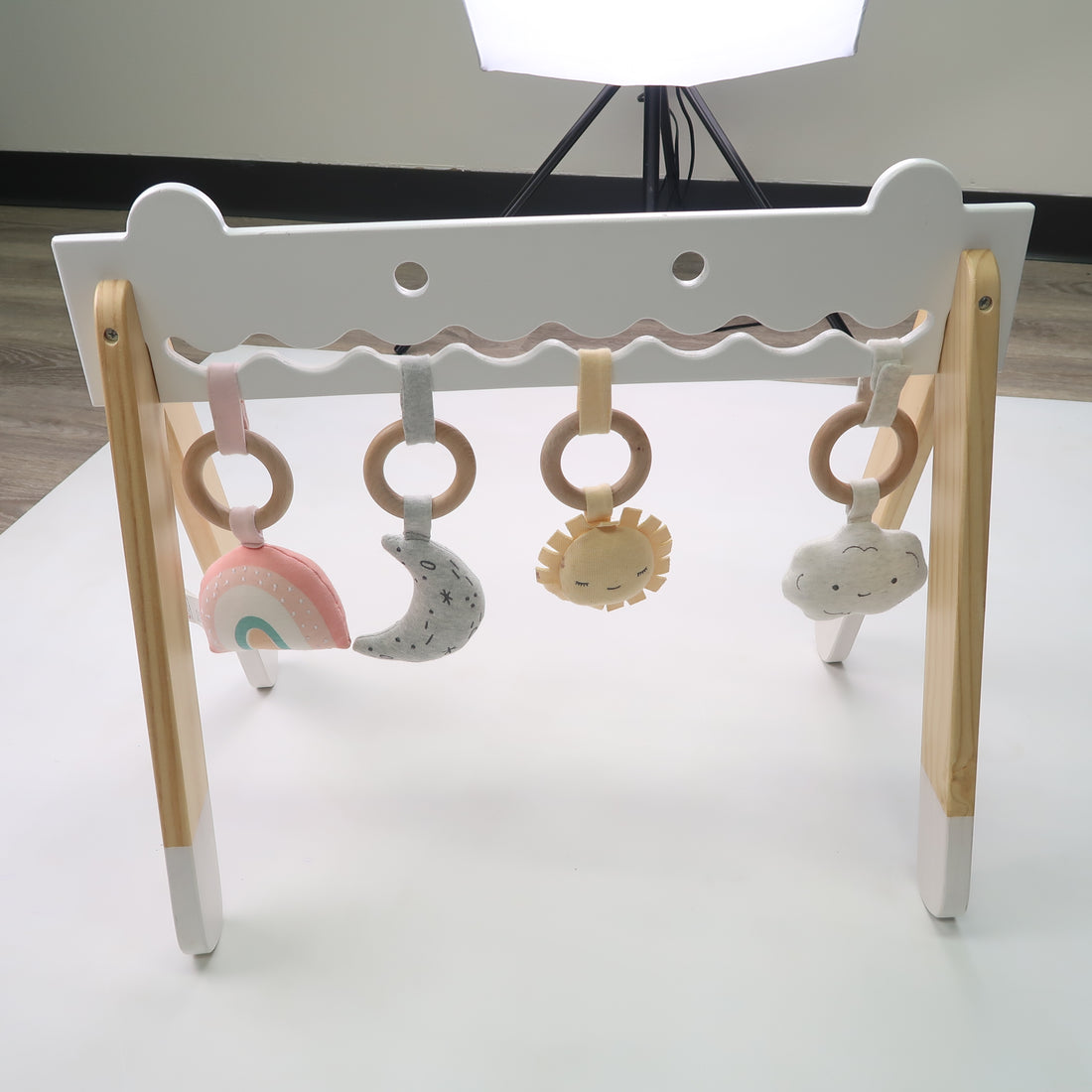 CocoVillage - Wooden Play Arch with Rattles *will not ship