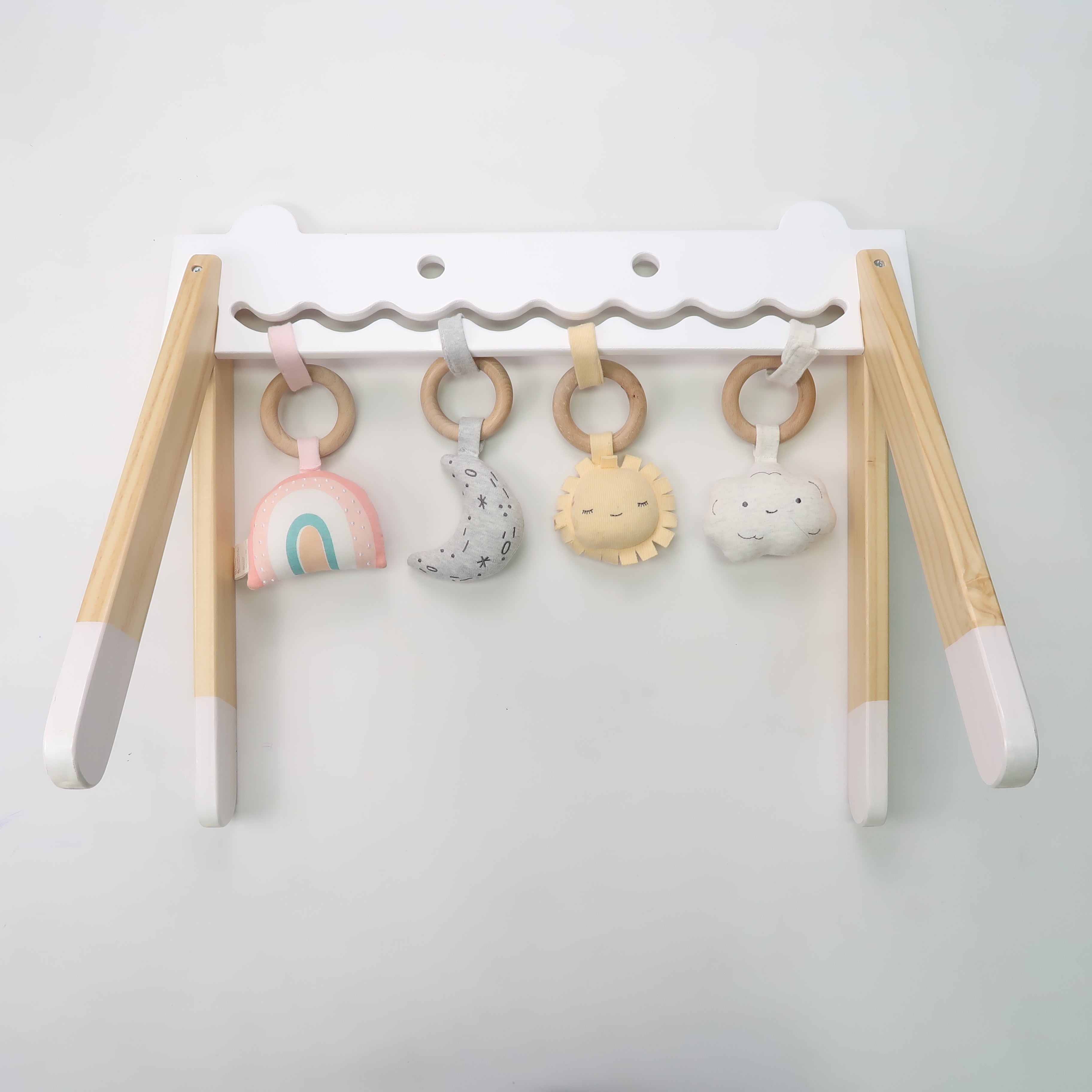 CocoVillage - Wooden Play Arch with Rattles *will not ship