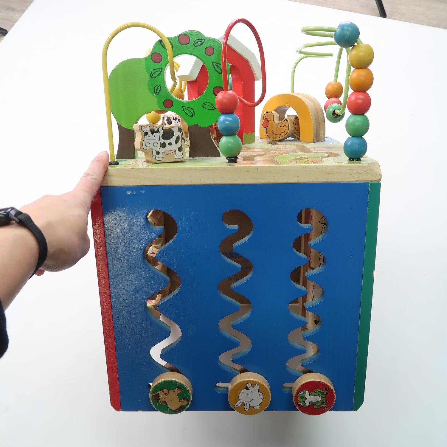 BToys - Wooden Activity Cube *pick up only