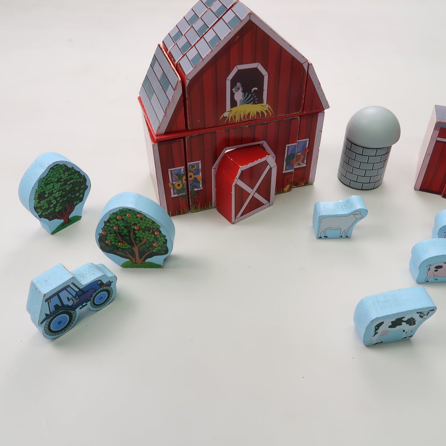 Melissa &amp; Doug - Wooden Farm Block Set