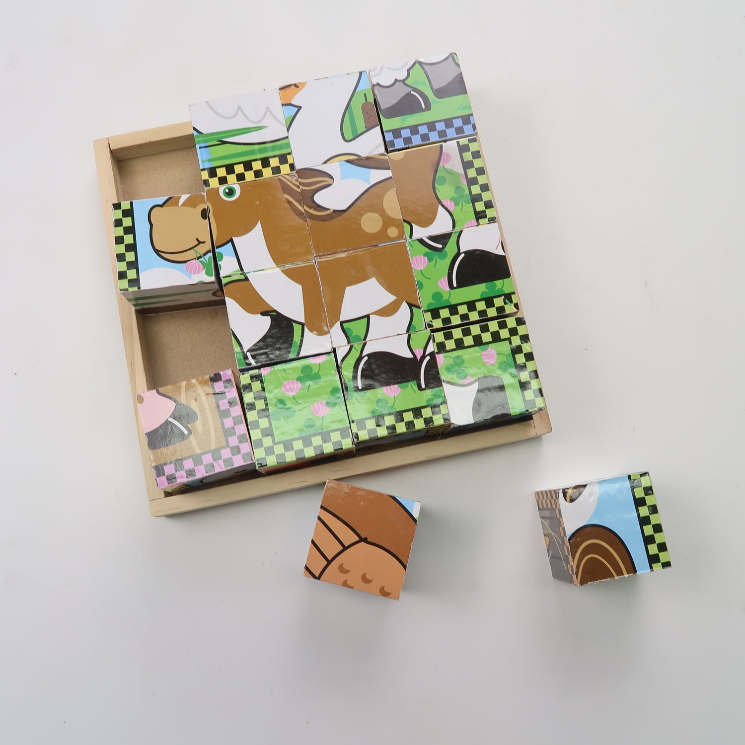 Melissa &amp; Doug - Wooden Cube Puzzle