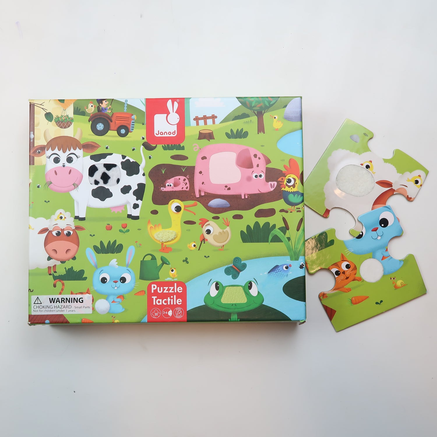 Janod - Touch &amp; Feel Puzzle (Puzzle)