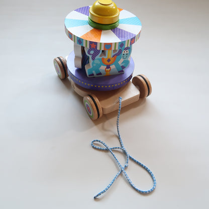 Melissa &amp; Doug - Pull Along Carousel Toy