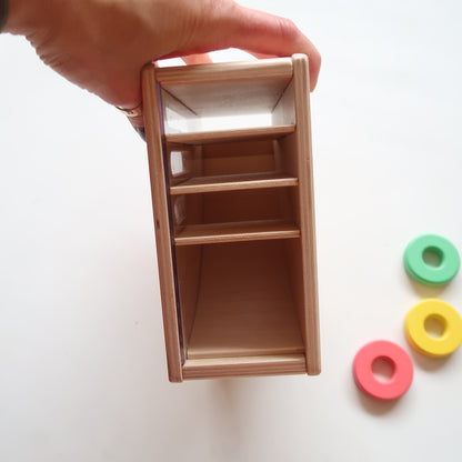 Lovevery - Flexible Wooden Ring Stacker &amp; Disc Drop