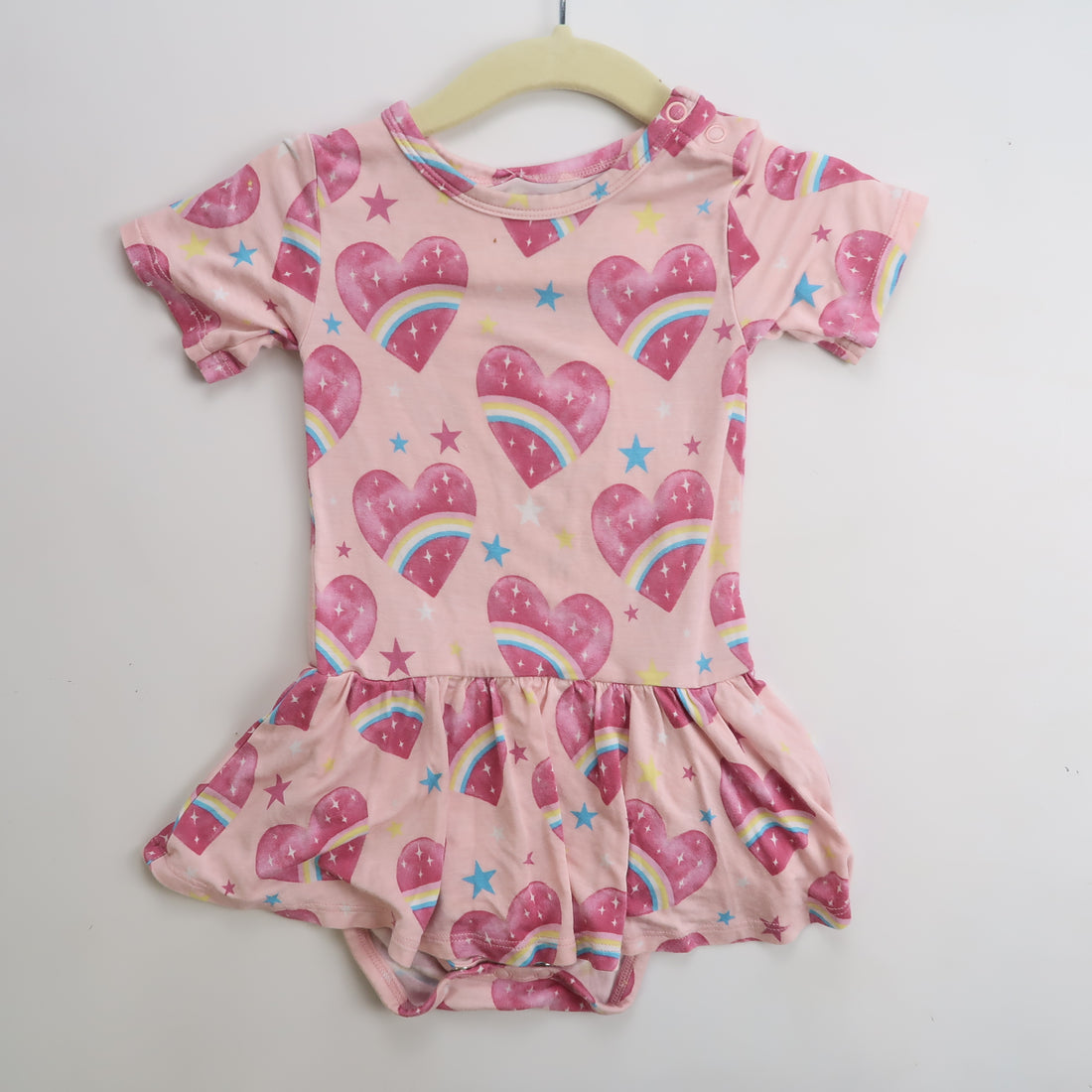 Posh Peanut - Bodysuit Dress (12-18M) *faint marking