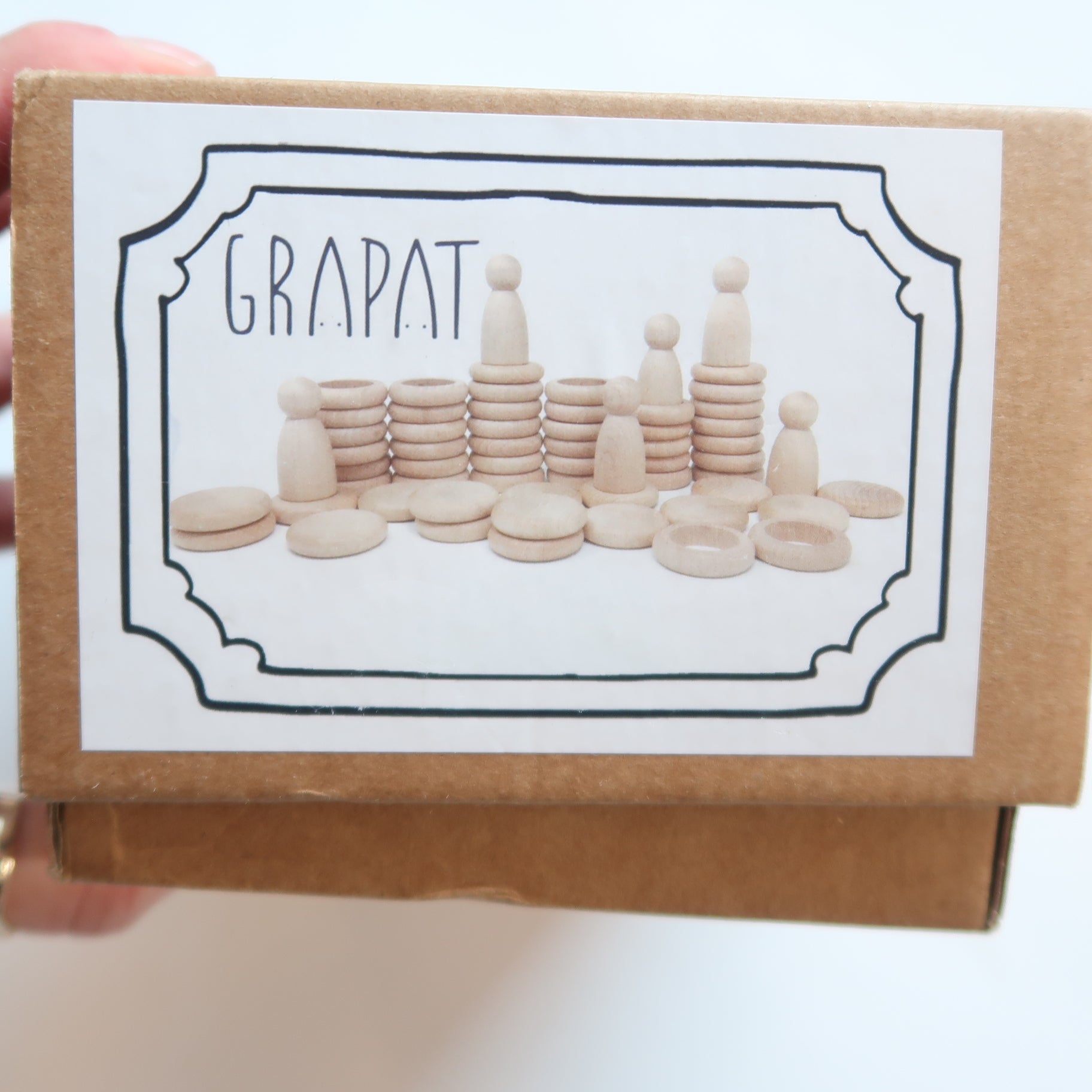 Grapat - Nins, Rings &amp; Coins Set (Natural Wood)