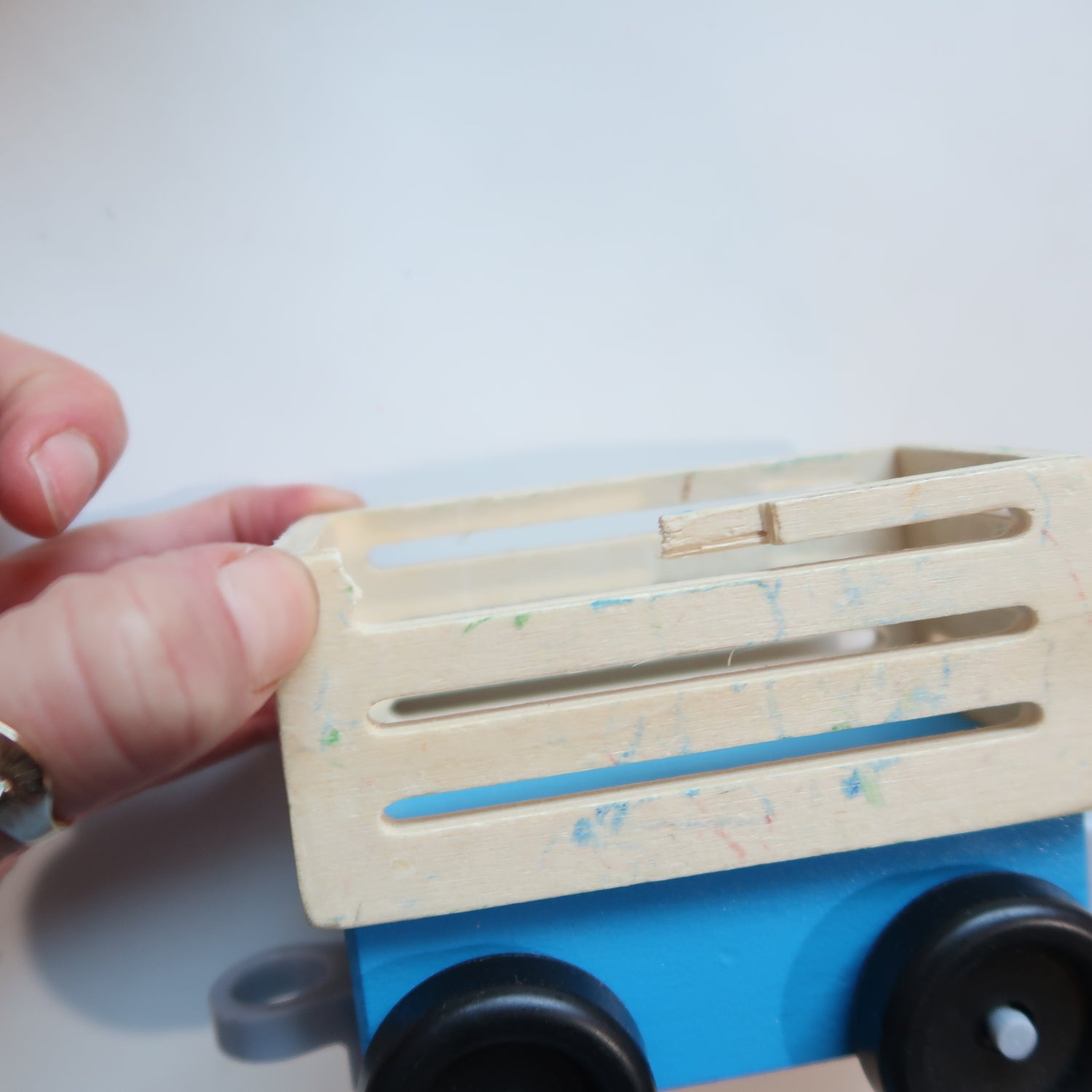 Melissa &amp; Doug - Wooden Train Set *gently used