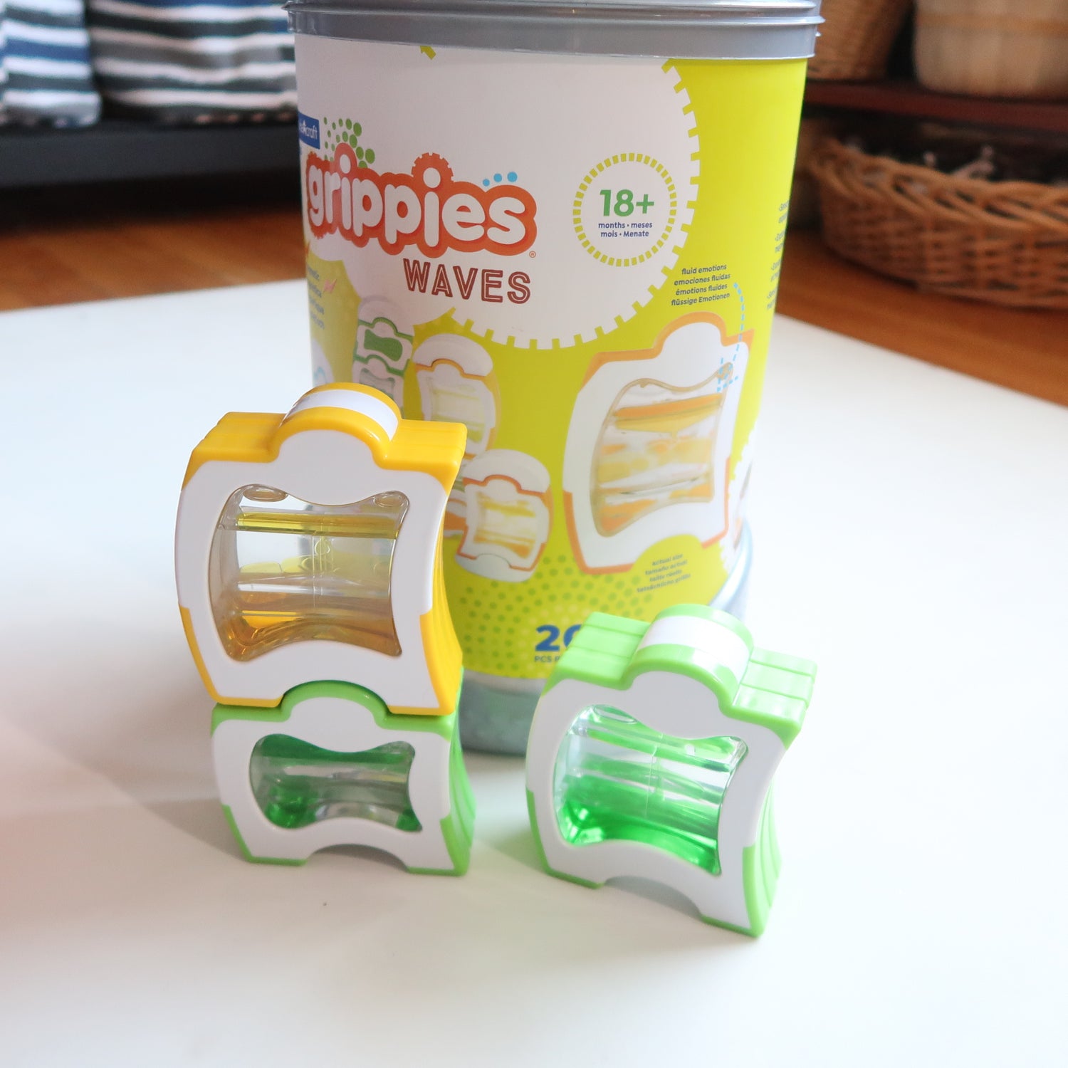 Guidecraft - Grippies Waves Magnetic Blocks *will not ship