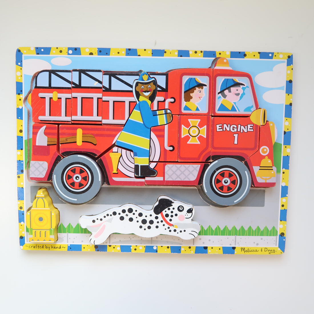 Melissa &amp; Doug - Wooden Firetruck Puzzle