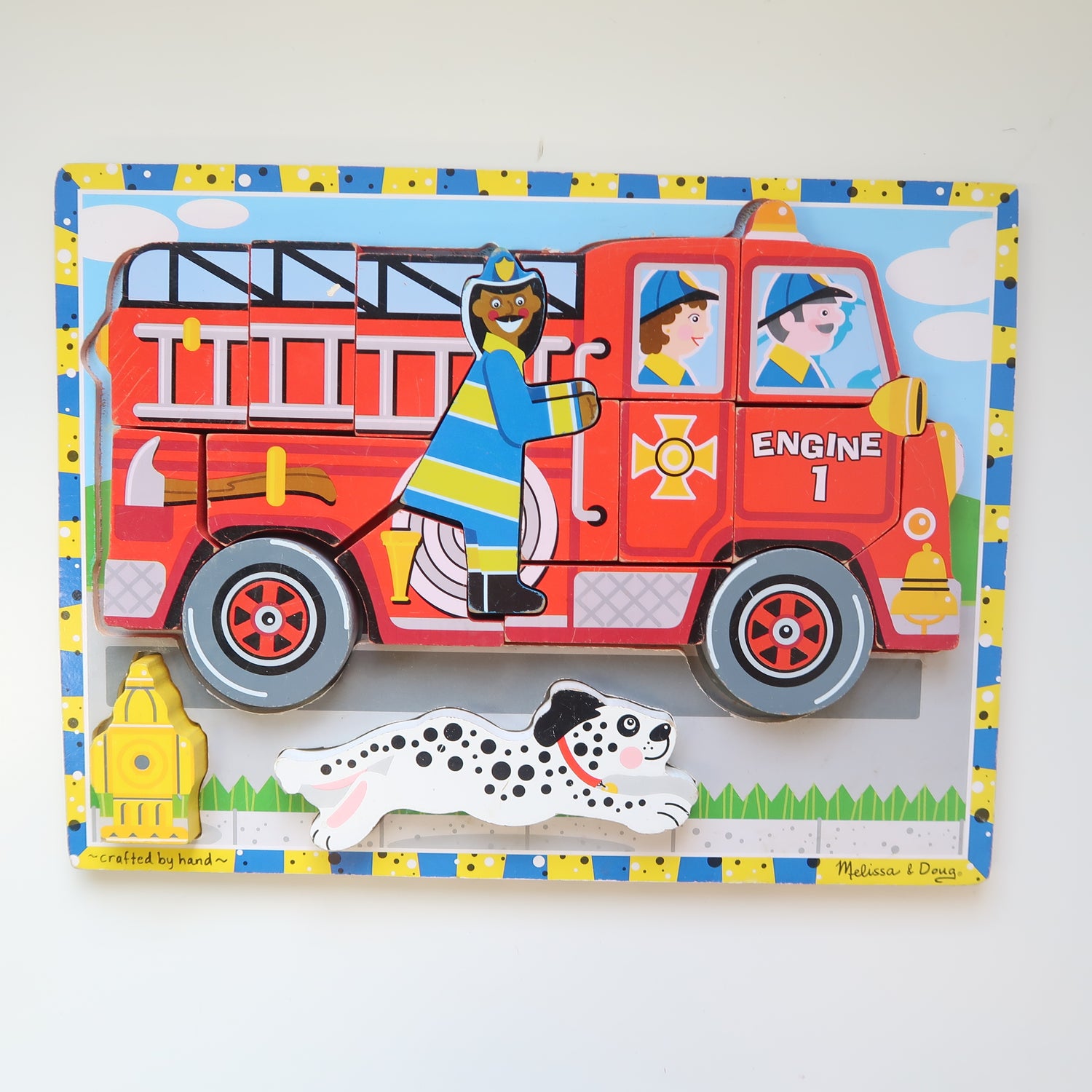 Melissa &amp; Doug - Wooden Firetruck Puzzle
