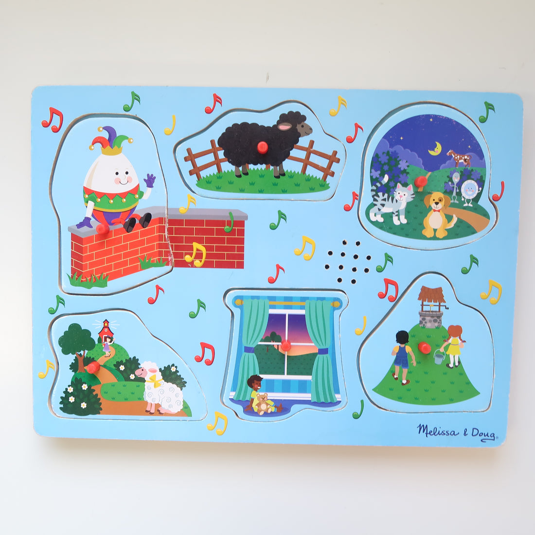 Melissa &amp; Doug - Nursery Rhyme Sound Puzzle *one does not work