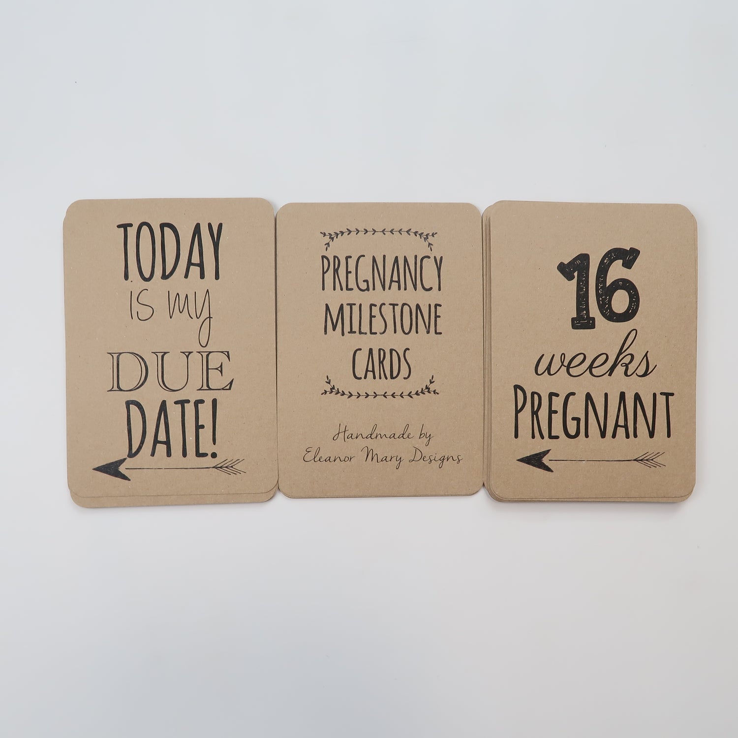 Eleanor Mary Designs - Pregnancy Milestone Cards