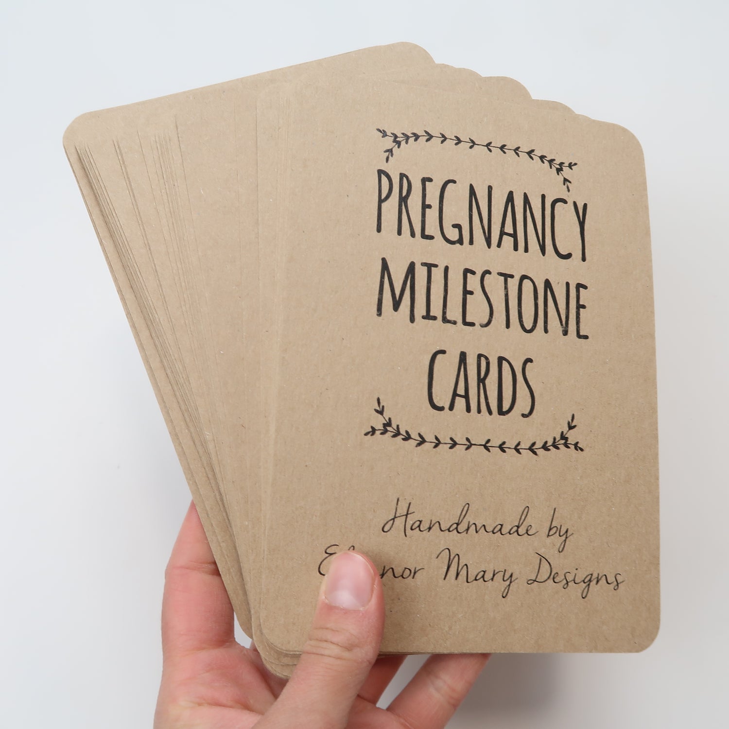 Eleanor Mary Designs - Pregnancy Milestone Cards