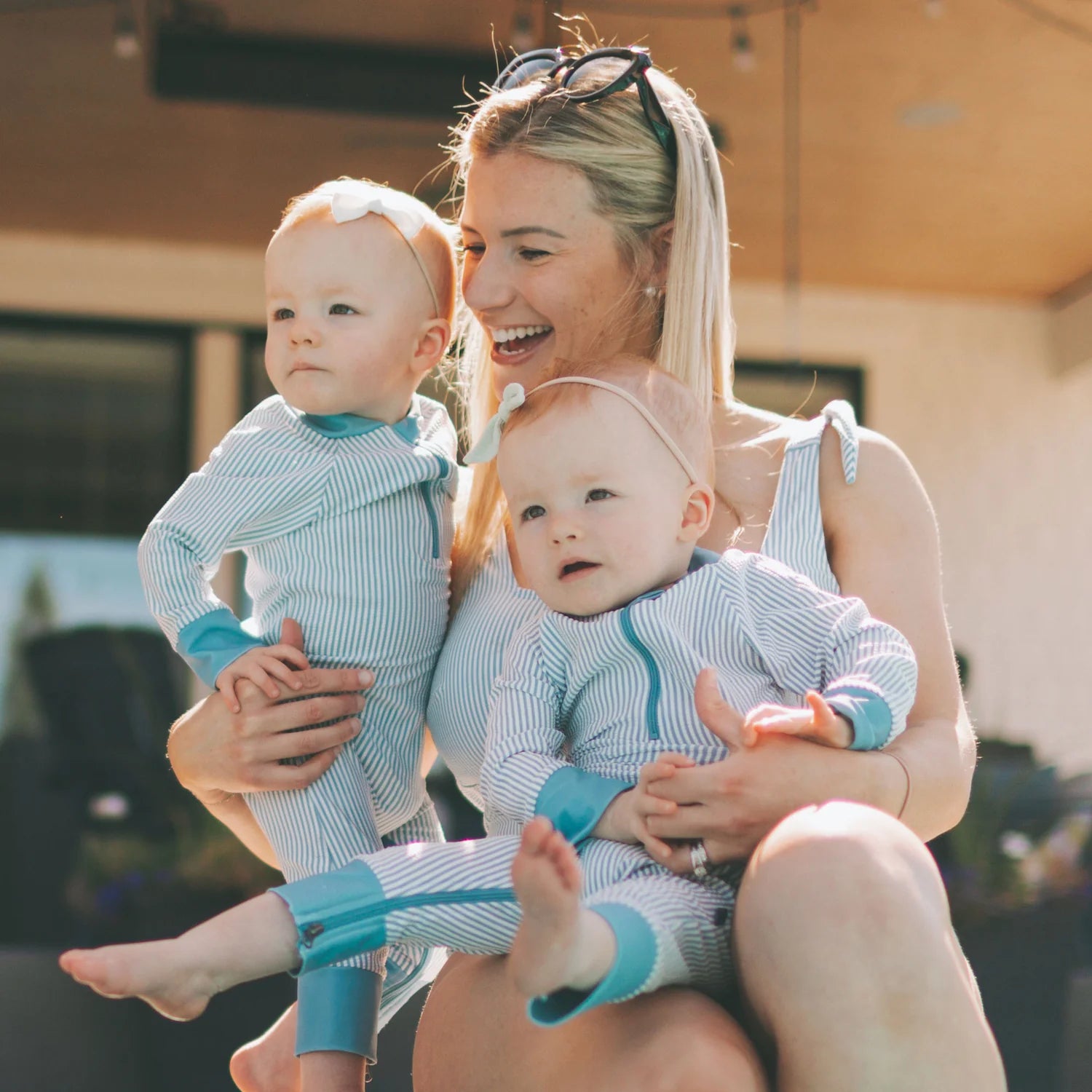 Honeysuckle Swim Co Sunsuit - Sucker for Stripes