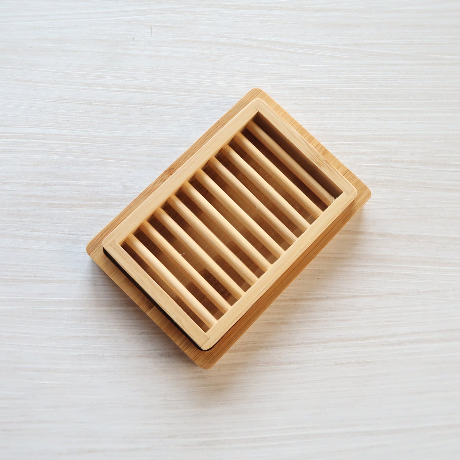 Plantish - Dual-Layer Bamboo Soap Dish