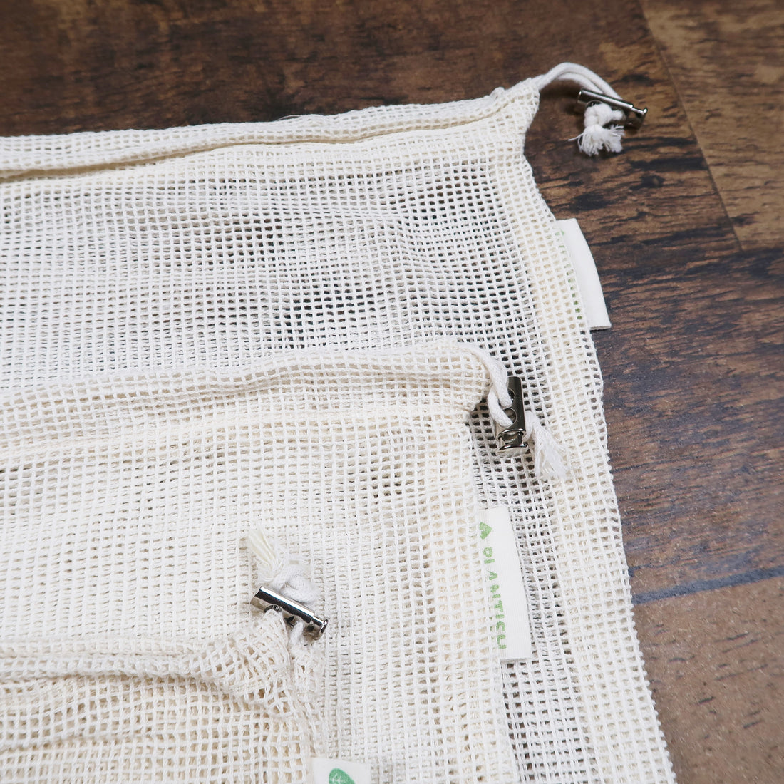 Plantish - Organic Cotton Produce Bags (Mesh)