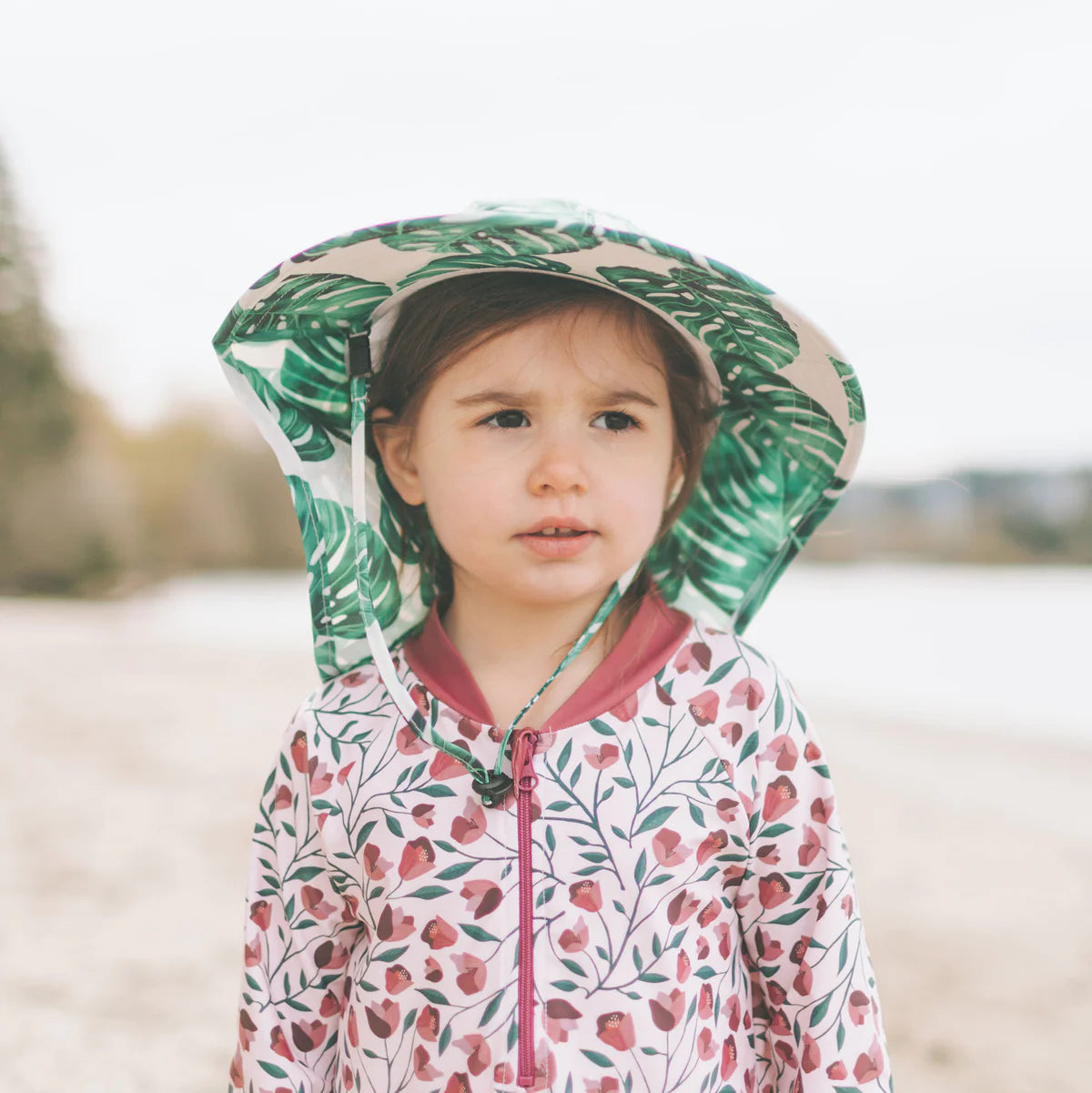 Honeysuckle Swim Co - Wide Brim Sunhat (Leaf) $15 sale - discount applied at checkout